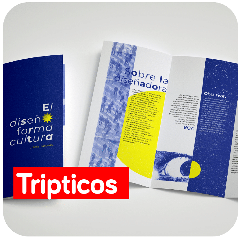 Impresion de tripticos